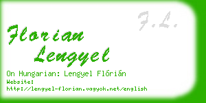 florian lengyel business card